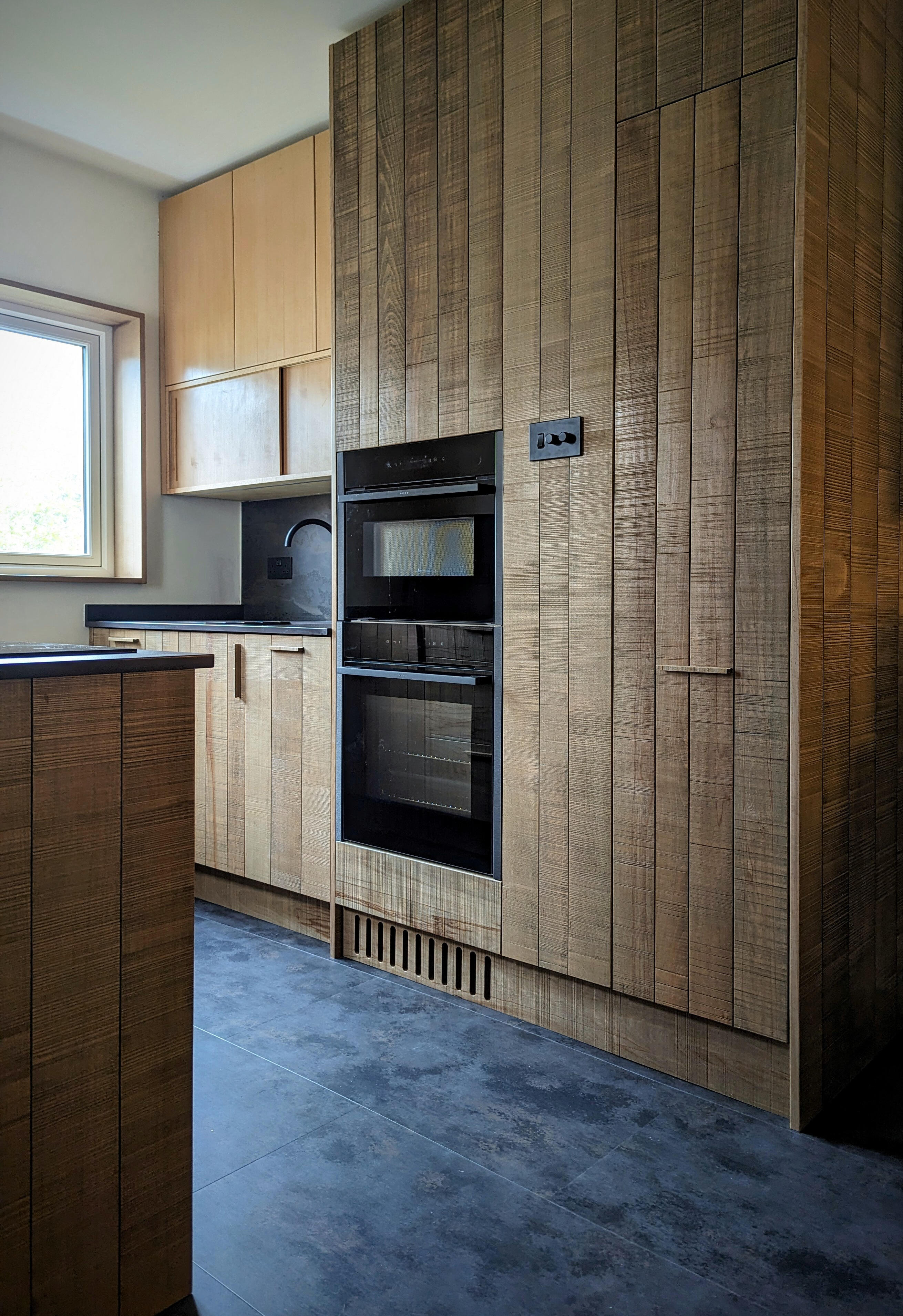 Shaker kitchen Solid timber kitchen fitted in Wetherby bespoke made by Joshua howard joinery
