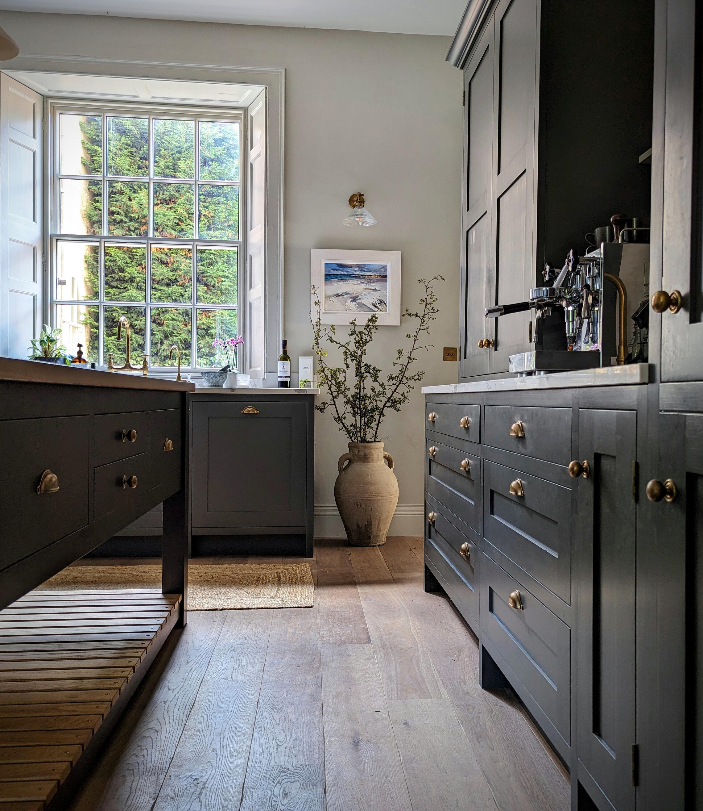 Shaker kitchen In frame shaker kitchen with solid brass hardware. Handmade by Joshua howard joinery in yorkshire