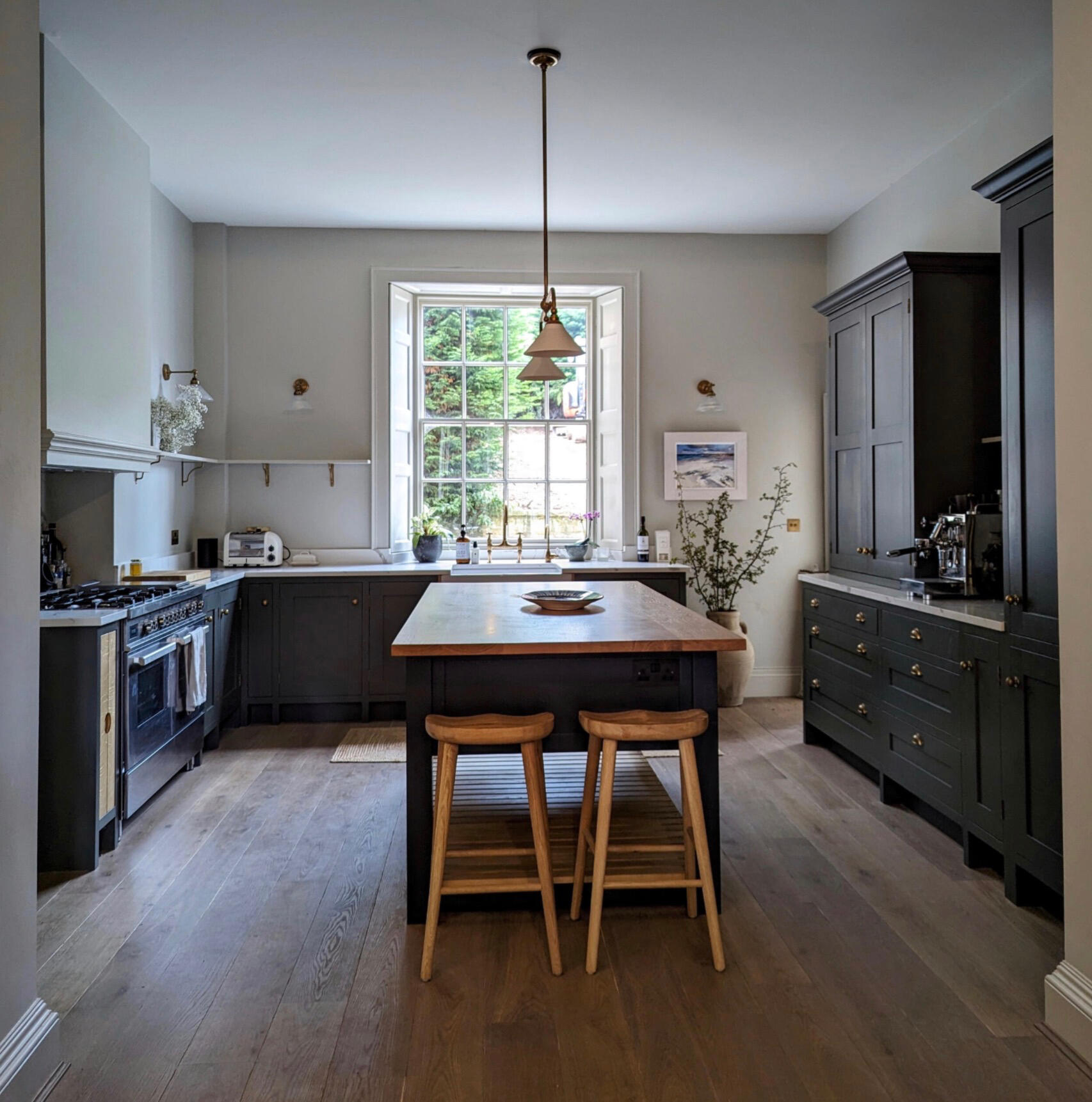 Shaker kitchen In frame shaker kitchen with solid brass hardware. Handmade by Joshua howard joinery in yorkshire