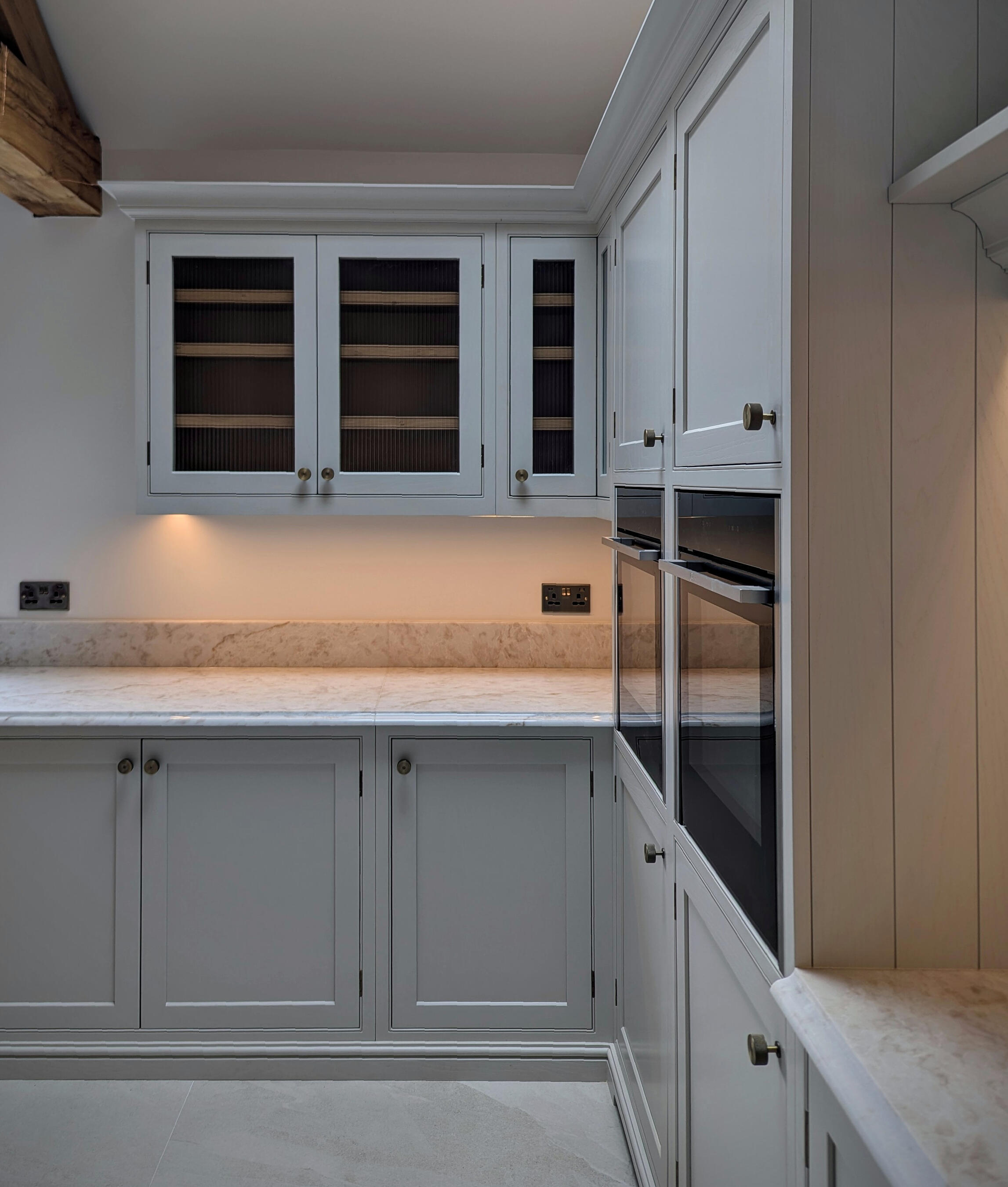 Shaker kitchen In frame shaker kitchen with solid brass handles. Bespoke made by Joshua howard joinery inYorkshire
